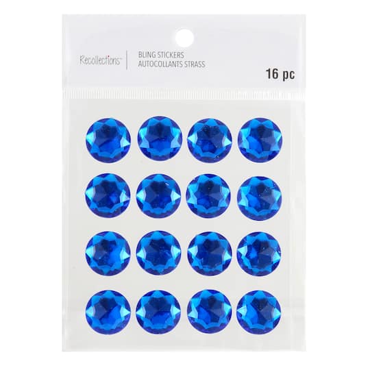 12 Packs: 16 ct. (192 total) Large Rhinestone Stickers by Recollections™